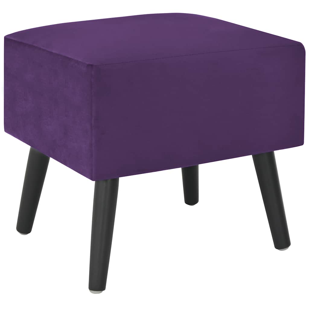 vidaXL Κομοδίνο Σκούρο Μοβ 40 x 35 x 40 εκ. Βελούδινο