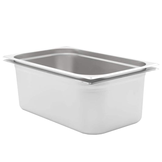 vidaXL Λεκάνες Gastronorm 2 τεμ. GN 1/1 200 χιλ. από Ανοξείδωτο Ατσάλι