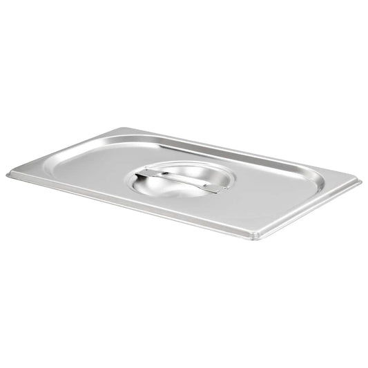 vidaXL Καπάκια για Λεκάνες GN 1/4 4 τεμ. από Ανοξείδωτο Ατσάλι