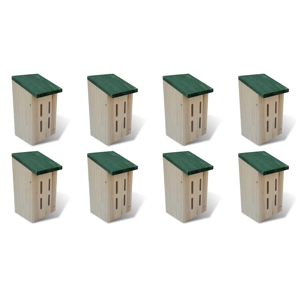vidaXL Φωλιές για Πεταλούδες 8 τεμ. 14 x 15 x 22 εκ. Ξύλινες