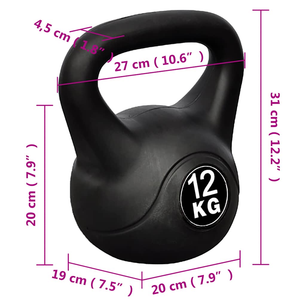 vidaXL Βαράκι Γυμναστικής Kettlebell 12 κιλά