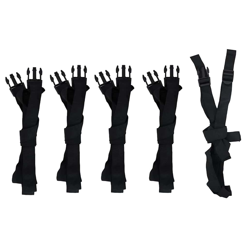 vidaXL Κουκούλα βάρκας Γκρι Μήκος 519-580 cm Πλάτος 294 εκ.