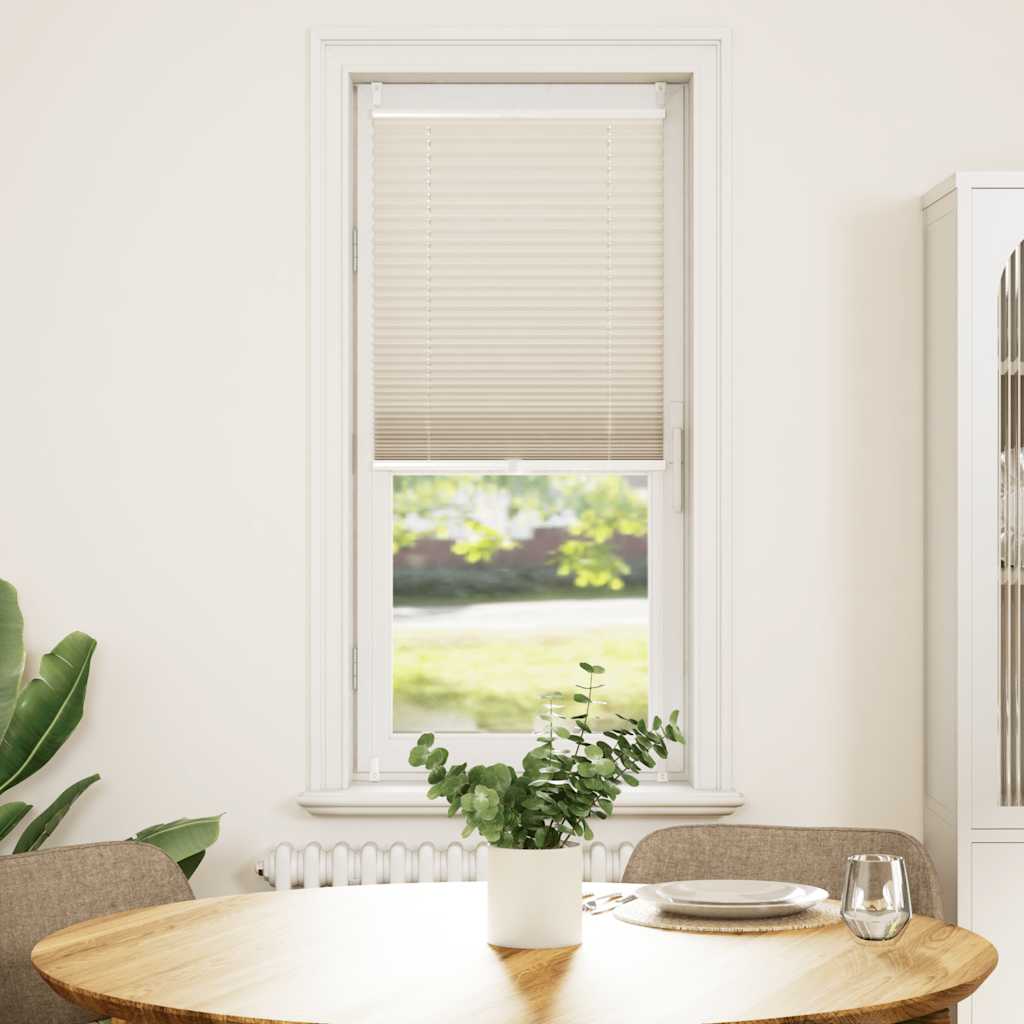 vidaXL Πλισέ ρόλερ σκίασης 60x100cm Κρεμ