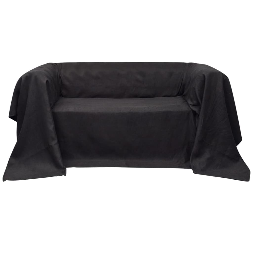 Κάλυμμα Καναπέ Ανθρακί 270 x 350 εκ. από Micro-suede