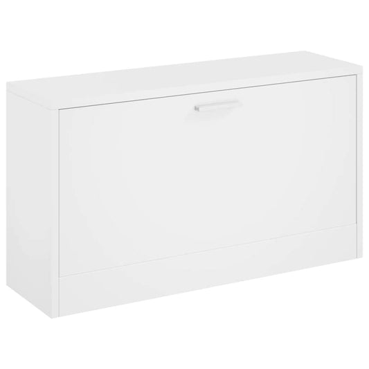 vidaXL Πάγκος Αποθήκευσης Παπουτσιών Λευκός 80 x 24 x 45 εκ.