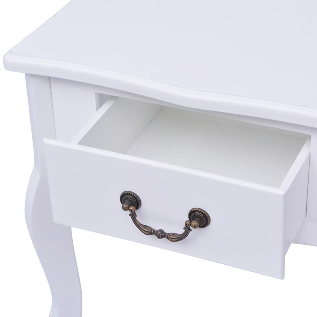 vidaXL Κομοδίνα 2 τεμ. Λευκά από MDF