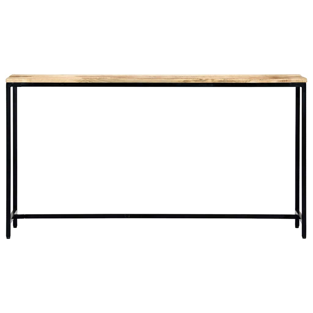 vidaXL Τραπέζι Κονσόλα 140x35x76 εκ. από Μασίφ Ακατέργαστο Ξύλο Μάνγκο