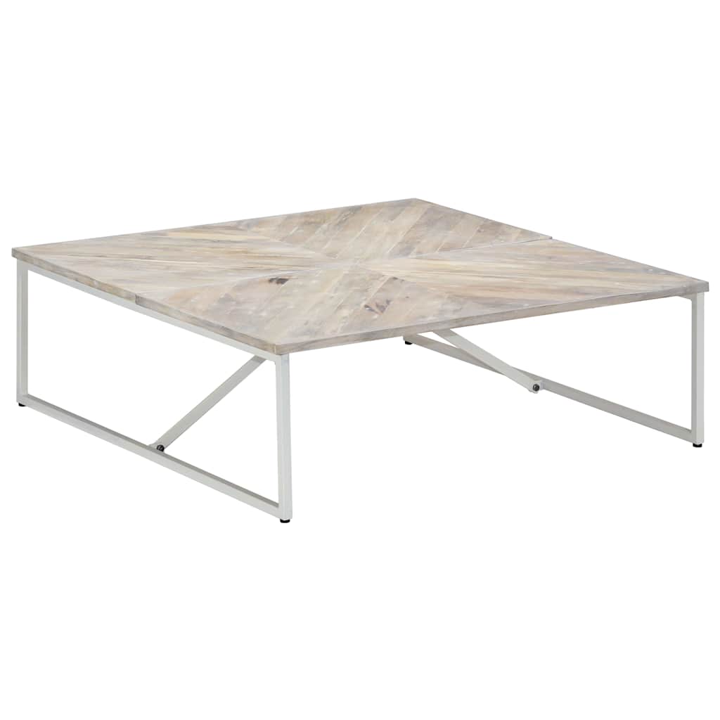 vidaXL Τραπεζάκι Σαλονιού 110 x 110 x 36 εκ. από Μασίφ Ξύλο Μάνγκο