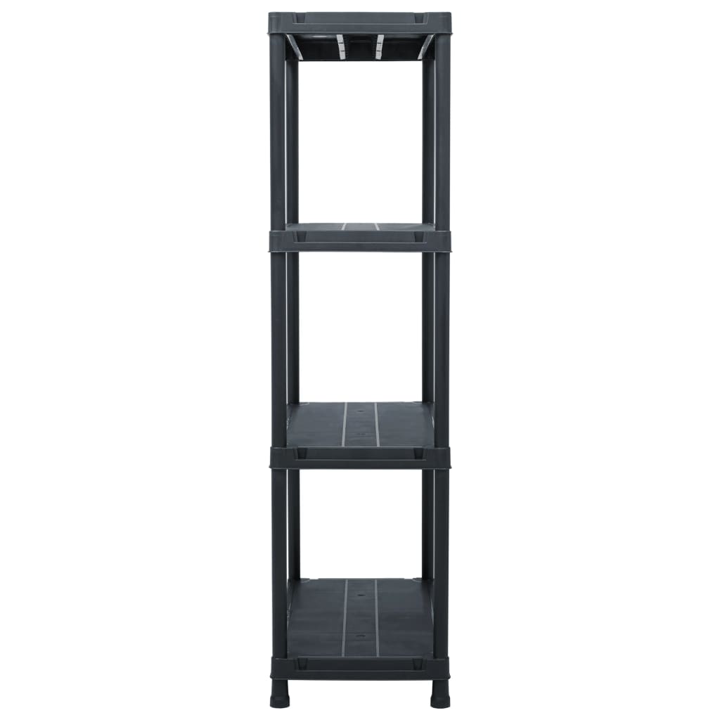 vidaXL Ραφιέρα Μαύρη 100 κ. 60 x 30 x 138 εκ. Πλαστική
