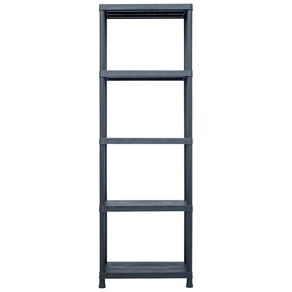 vidaXL Ραφιέρα Μαύρη 125 κ. 60 x 30 x 180 εκ. Πλαστική