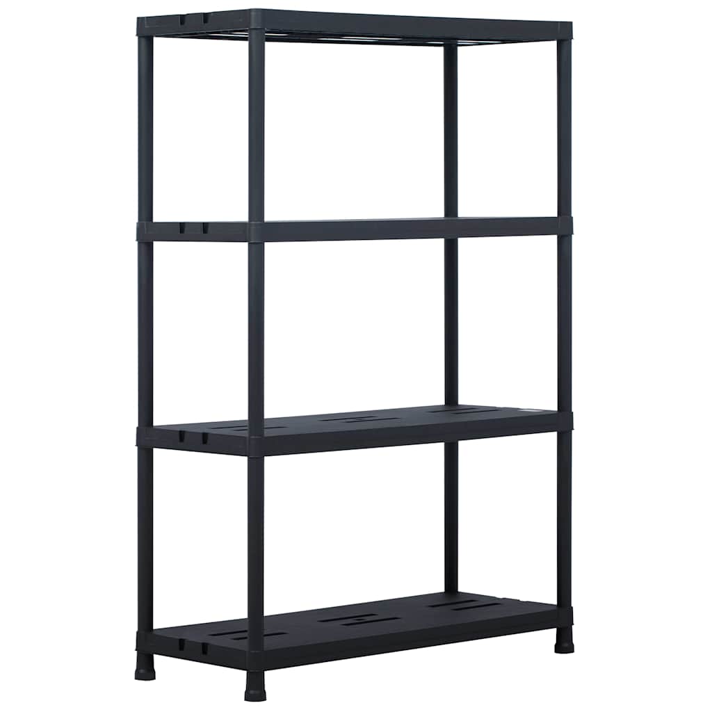 vidaXL Ραφιέρα Μαύρη 220 κ. 90 x 40 x 138 εκ. Πλαστική