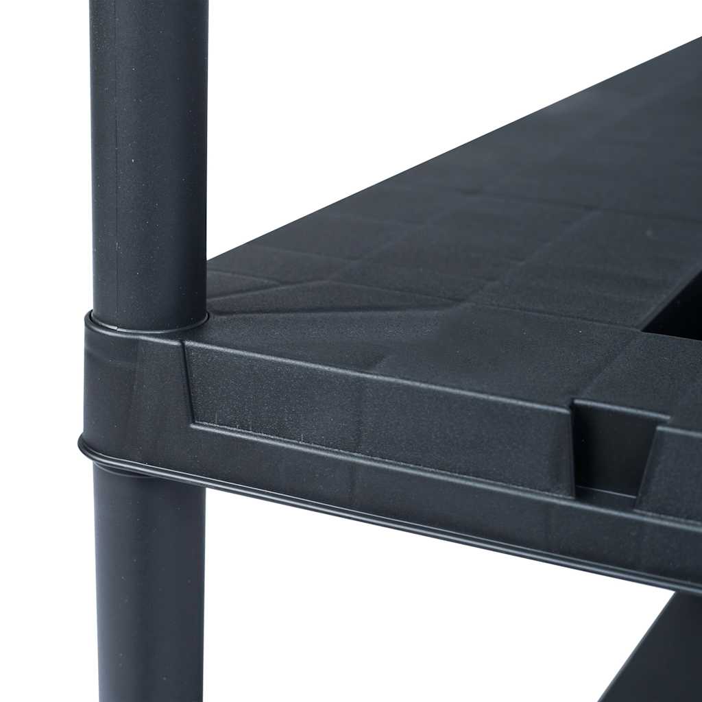 vidaXL Ραφιέρα Μαύρη 220 κ. 90 x 40 x 138 εκ. Πλαστική