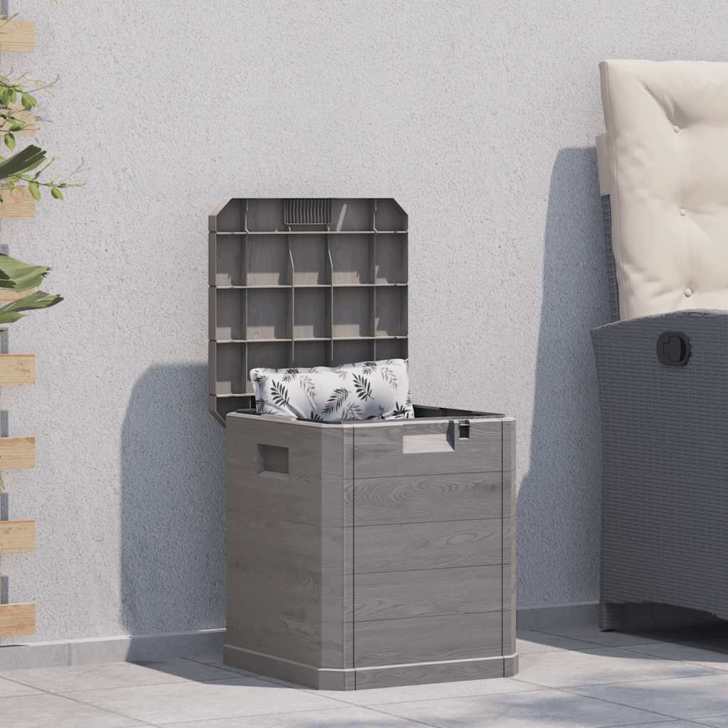 vidaXL Μπαούλο Αποθήκευσης Κήπου Καφέ 90 Λίτρα