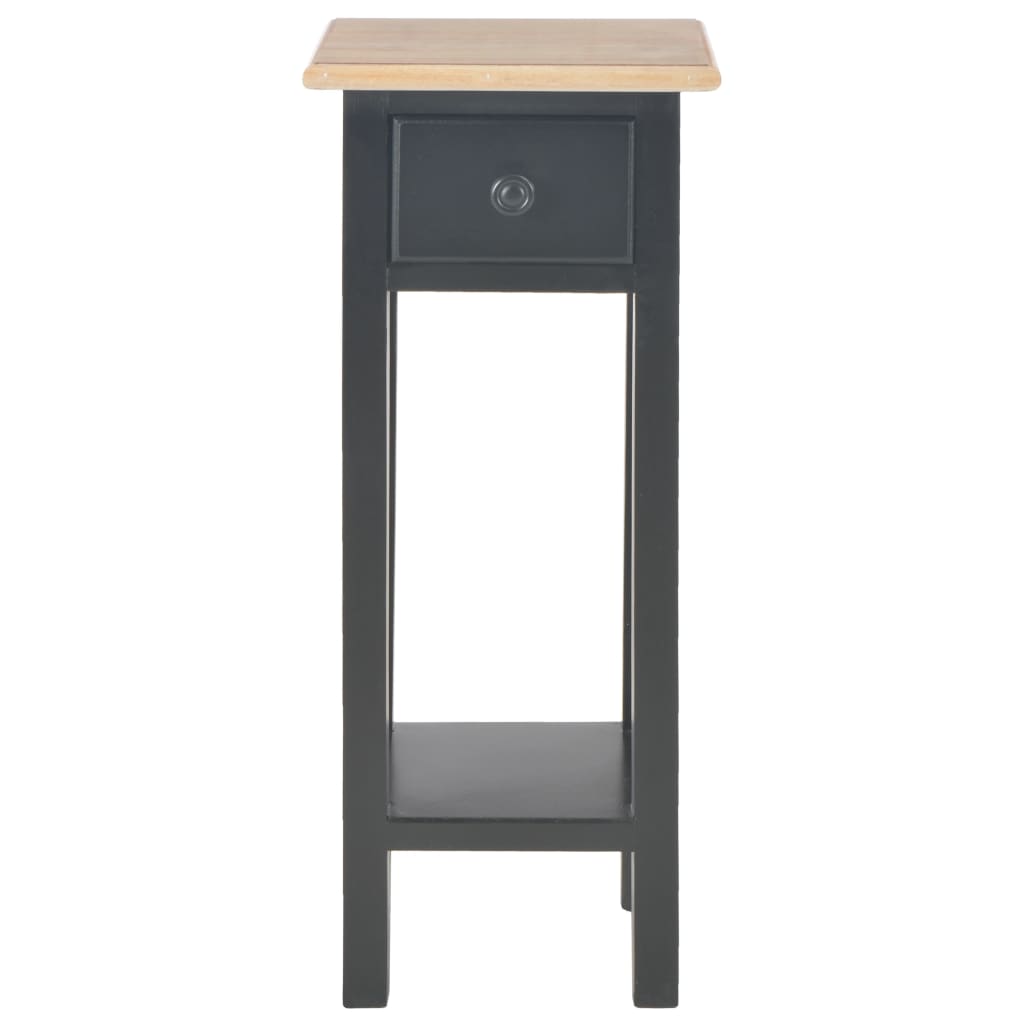 vidaXL Τραπεζάκι Βοηθητικό Μαύρο 27 x 27 x 65,5 εκ. Ξύλινο