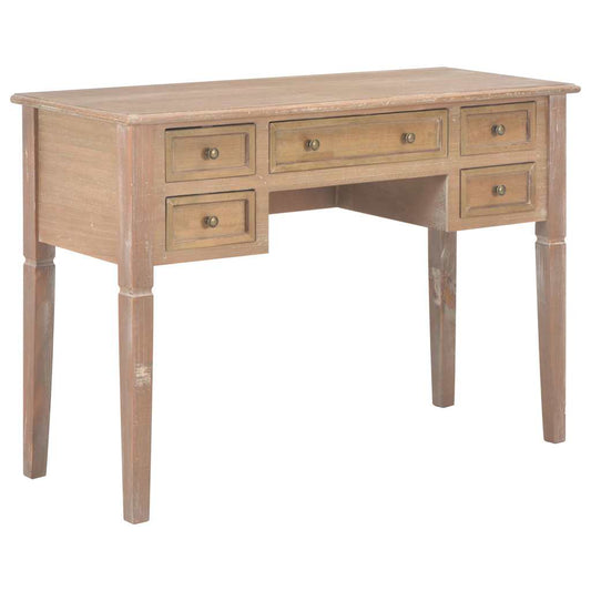 280072 vidaXL Writing Desk Brown 109,5x45x77,5 cm Wood