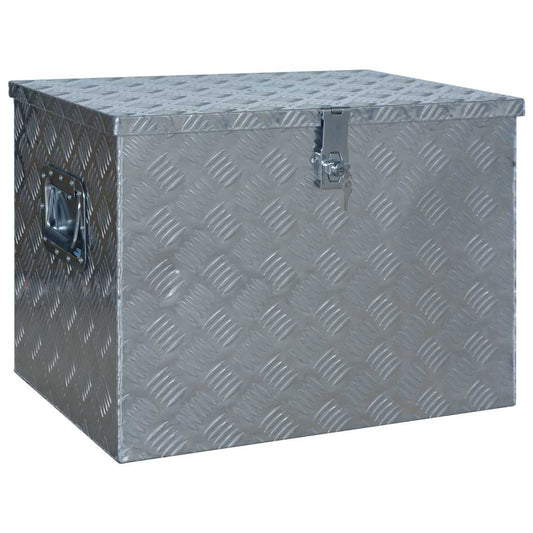 vidaXL Κουτί Αποθήκευσης Ασημί 610 x 430 x 455 εκ. Αλουμινίου