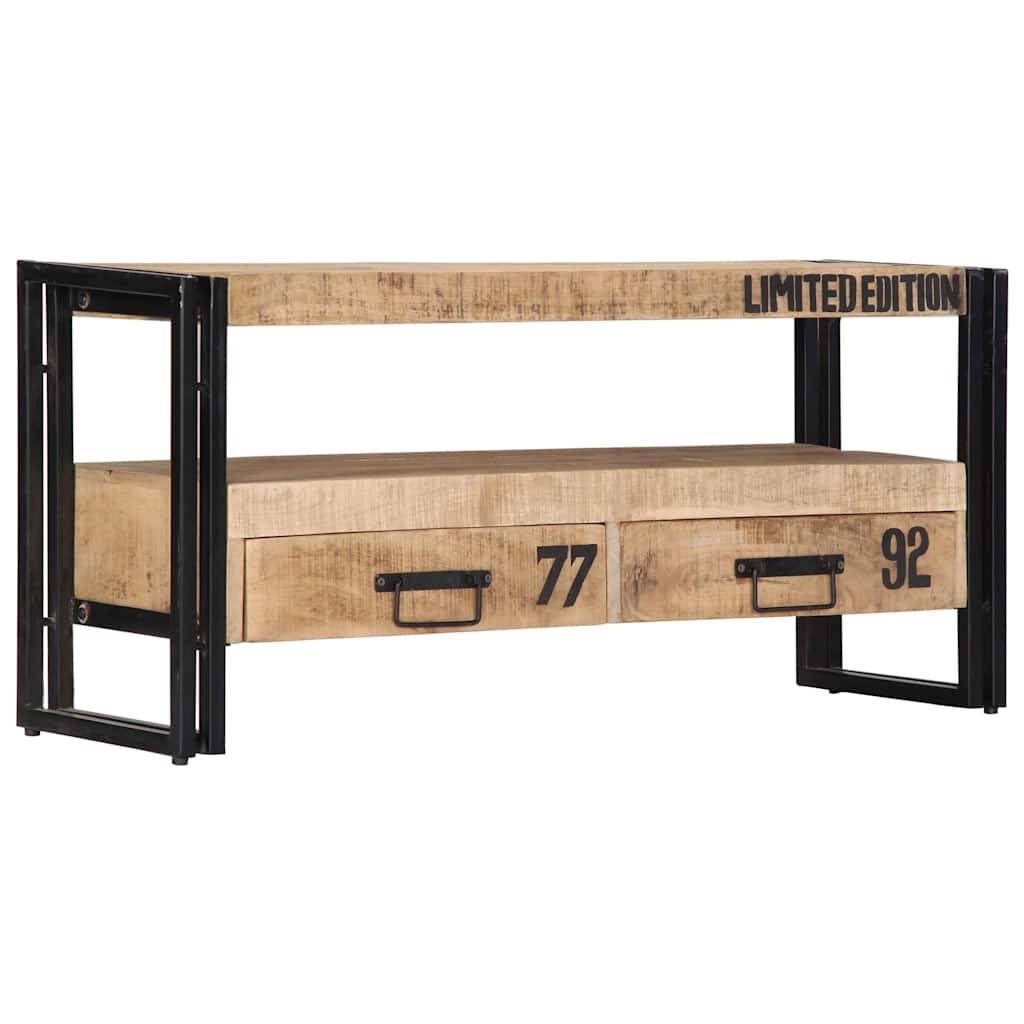 vidaXL Έπιπλο Τηλεόρασης 100 x 30 x 45 εκ. από Μασίφ Ξύλο Μάνγκο