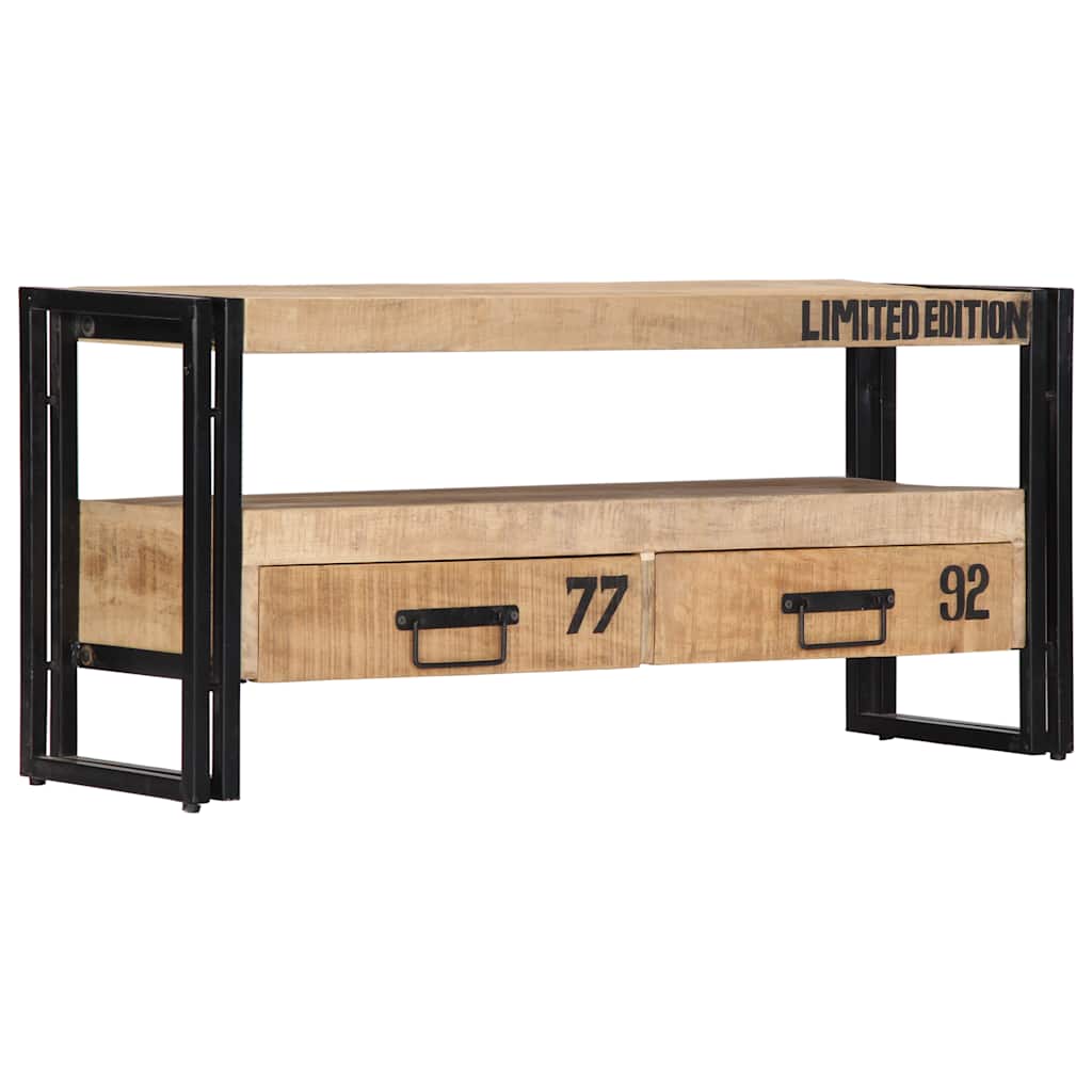 vidaXL Έπιπλο Τηλεόρασης 100 x 30 x 45 εκ. από Μασίφ Ξύλο Μάνγκο
