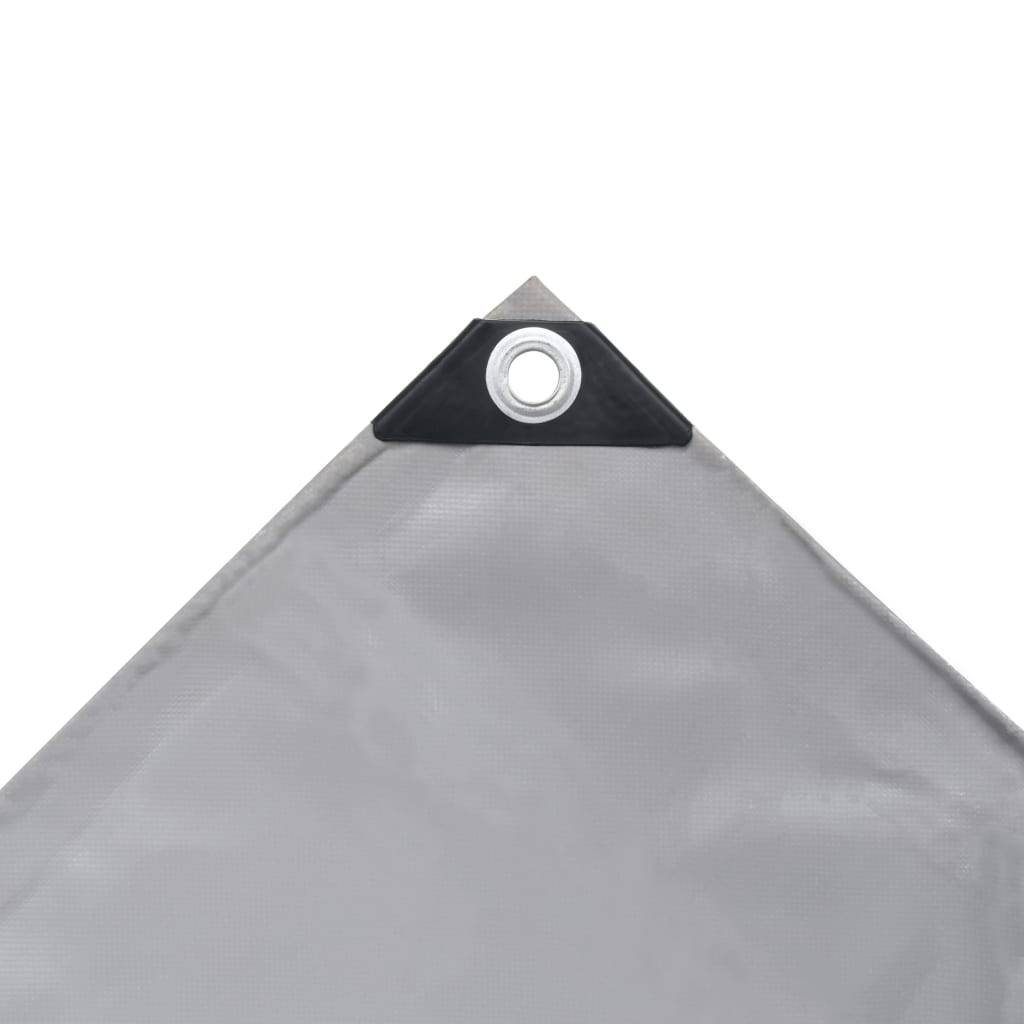vidaXL Μουσαμάς Γκρι 3,5 x 5 μ. 650 γρ./μ.²
