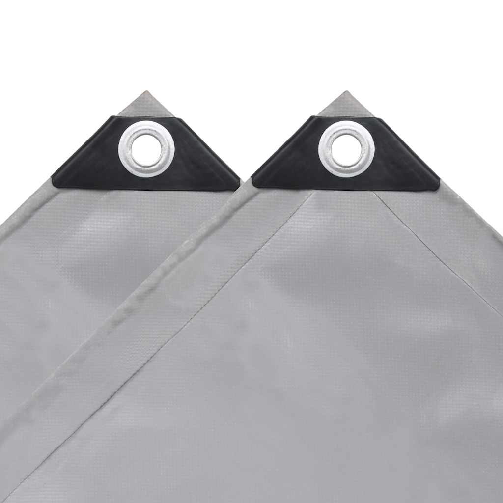 vidaXL Μουσαμάς Γκρι 3,5 x 5 μ. 650 γρ./μ.²