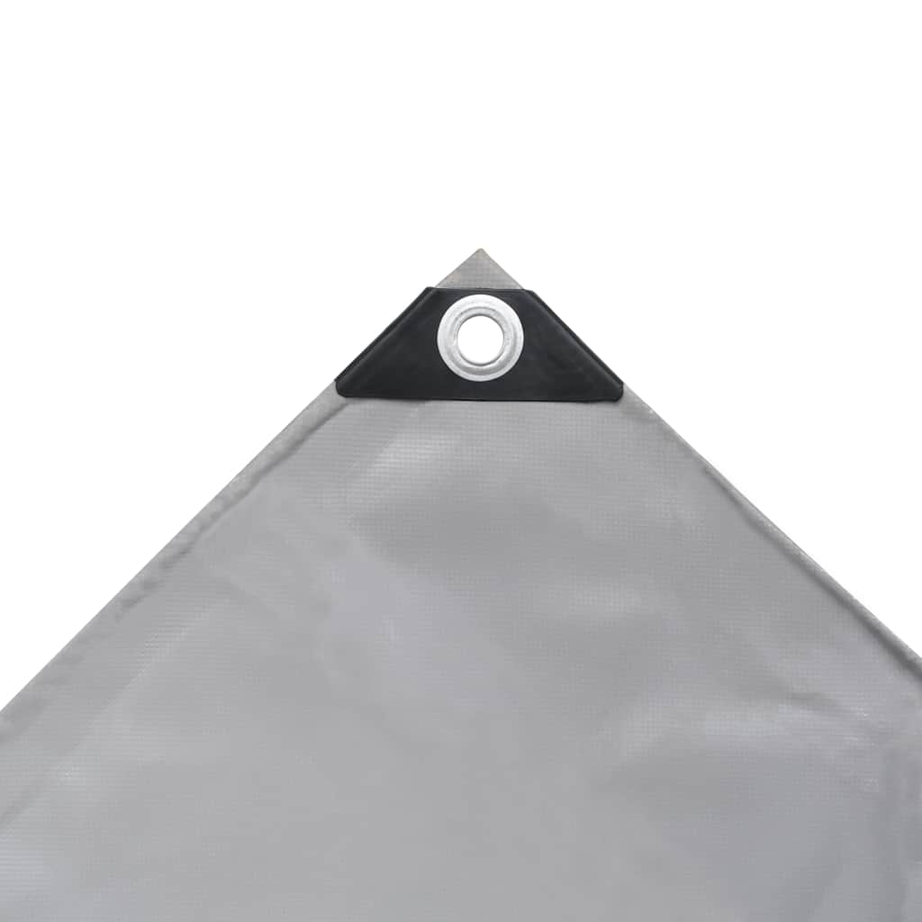 vidaXL Μουσαμάς Γκρι 6 x 8 μ. 650 γρ./μ.²