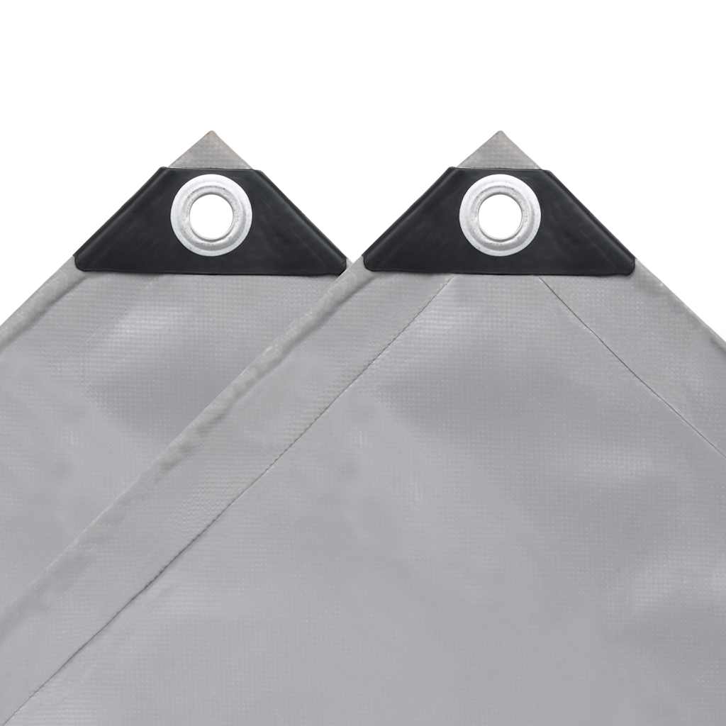 vidaXL Μουσαμάς Γκρι 6 x 8 μ. 650 γρ./μ.²