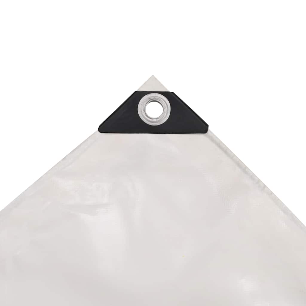 vidaXL Μουσαμάς Λευκός 1,5 x 6 μ. 650 γρ./μ.²