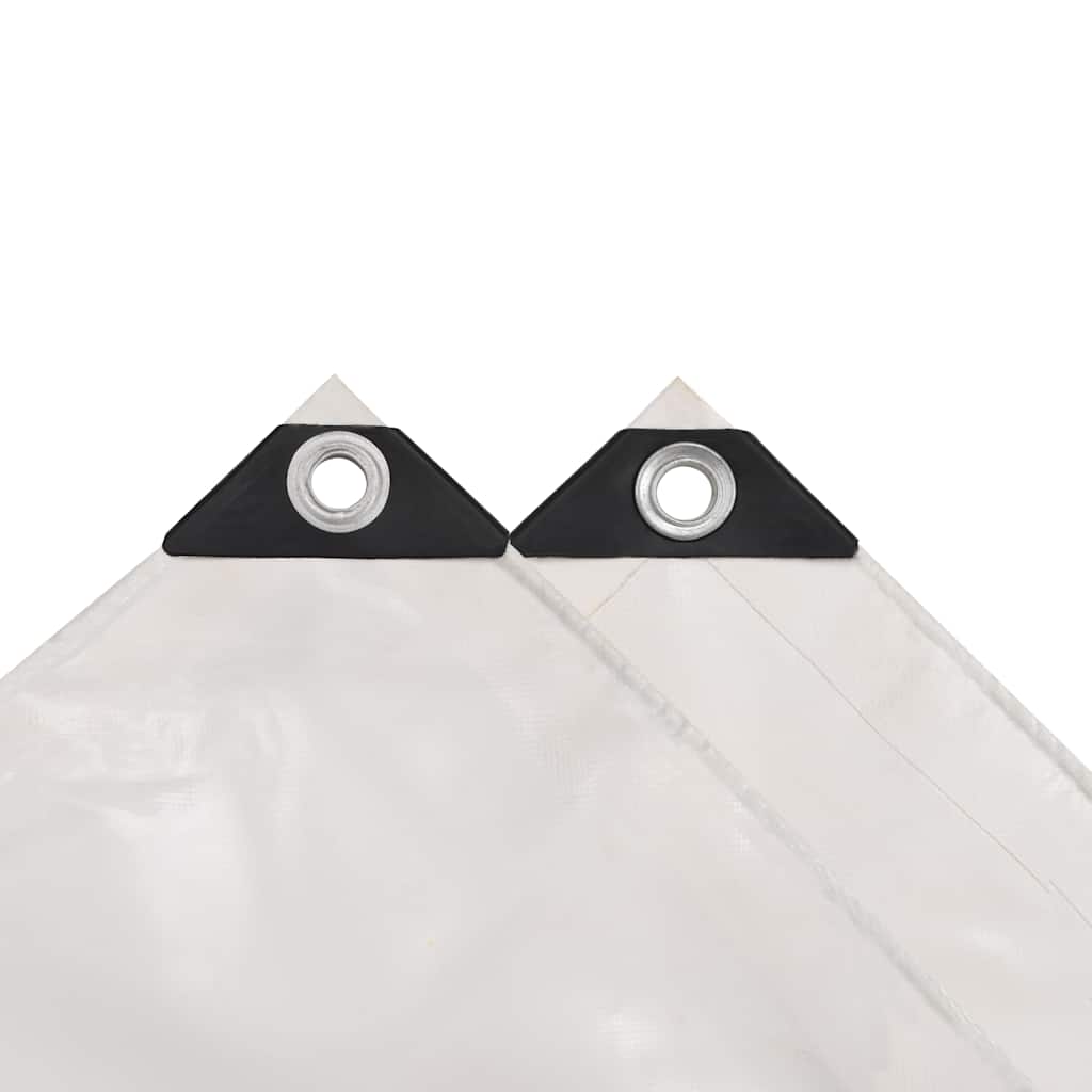 vidaXL Μουσαμάς Λευκός 1,5 x 10 μ. 650 γρ./μ.²