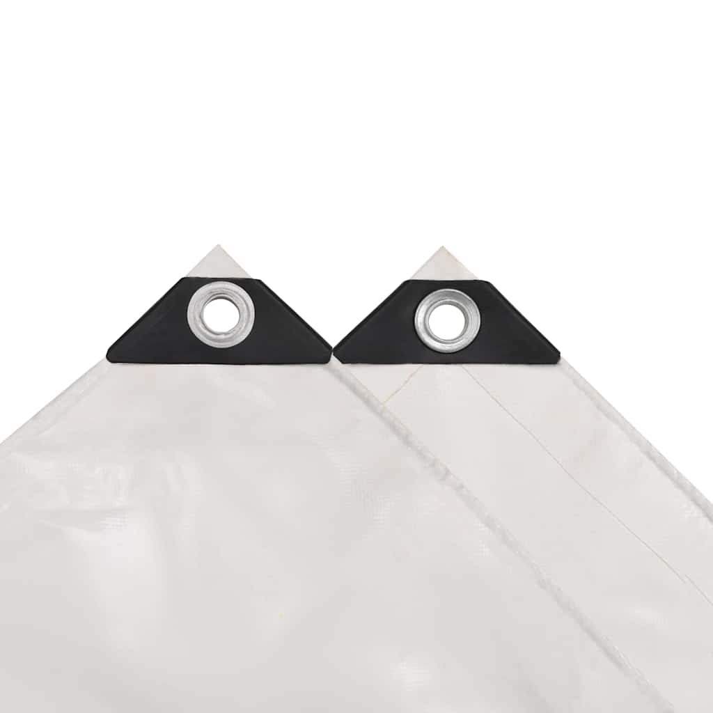 vidaXL Μουσαμάς Λευκός 6 x 8 μ. 650 γρ./μ.²
