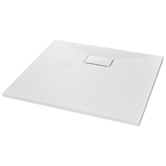 vidaXL Βάση Ντουζιέρας Λευκή 90 x 80 εκ. από SMC