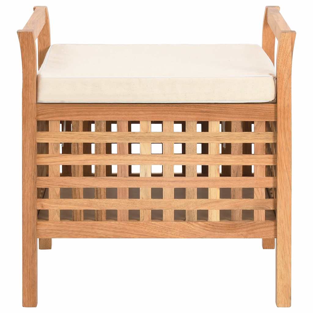 vidaXL Πάγκος με Αποθηκευτικό Χώρο 49 x 48 x 49 εκ Μασίφ Ξύλο Καρυδιάς