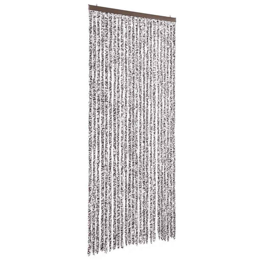 vidaXL Σήτα - Κουρτίνα Πόρτας Καφέ / Μπεζ 100 x 220 εκ. από Σενίλ