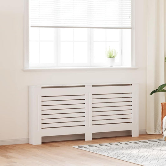 vidaXL Κάλυμμα Καλοριφέρ Λευκό 172 x 19 x 81,5 εκ. από MDF