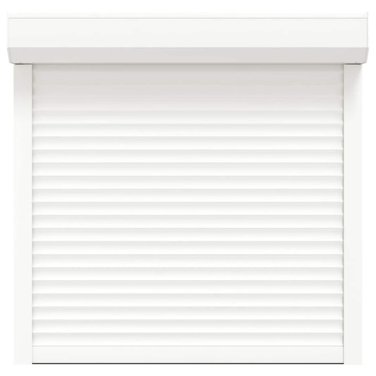vidaXL Ρολό εισόδου Λευκός 100 x 100 cm Αλουμίνιο και Πολυουρεθάνη