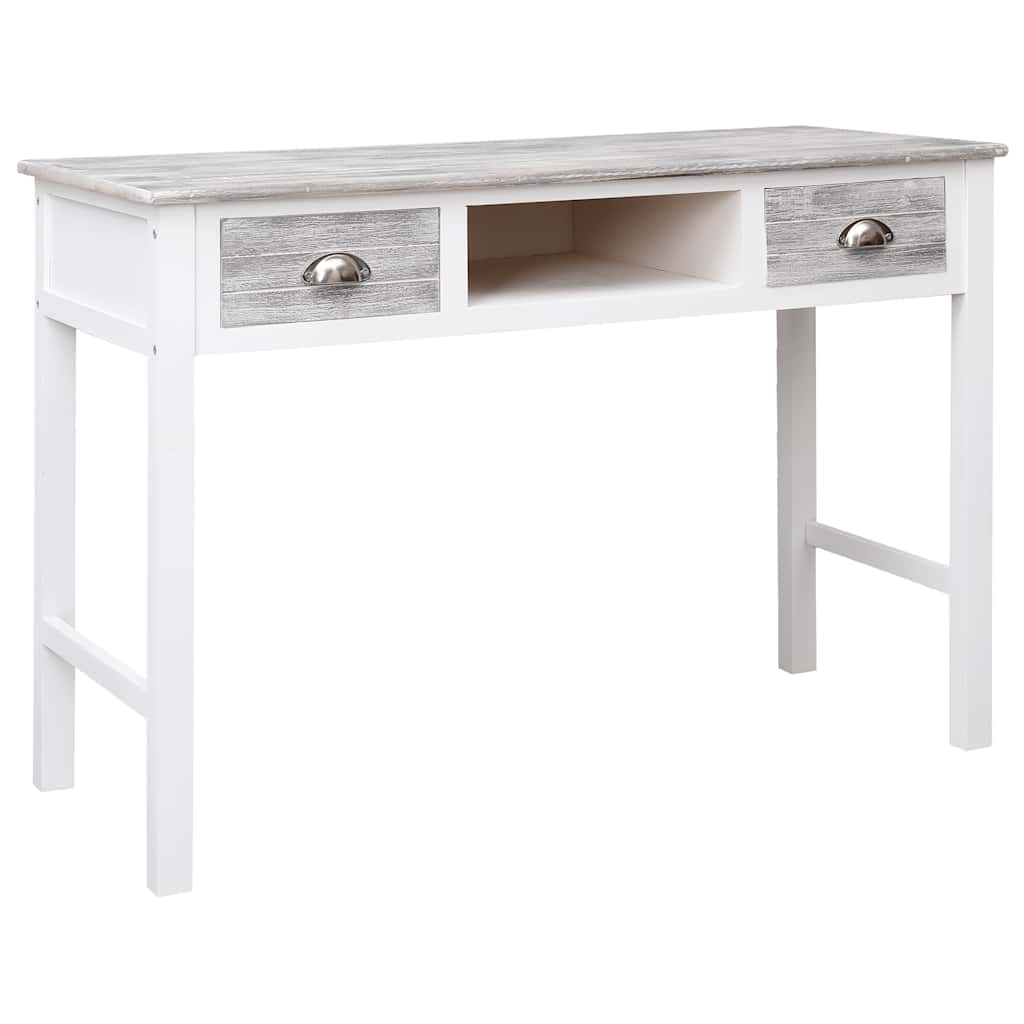 vidaXL Γραφείο Γκρι 110 x 45 x 76 εκ. Ξύλινο