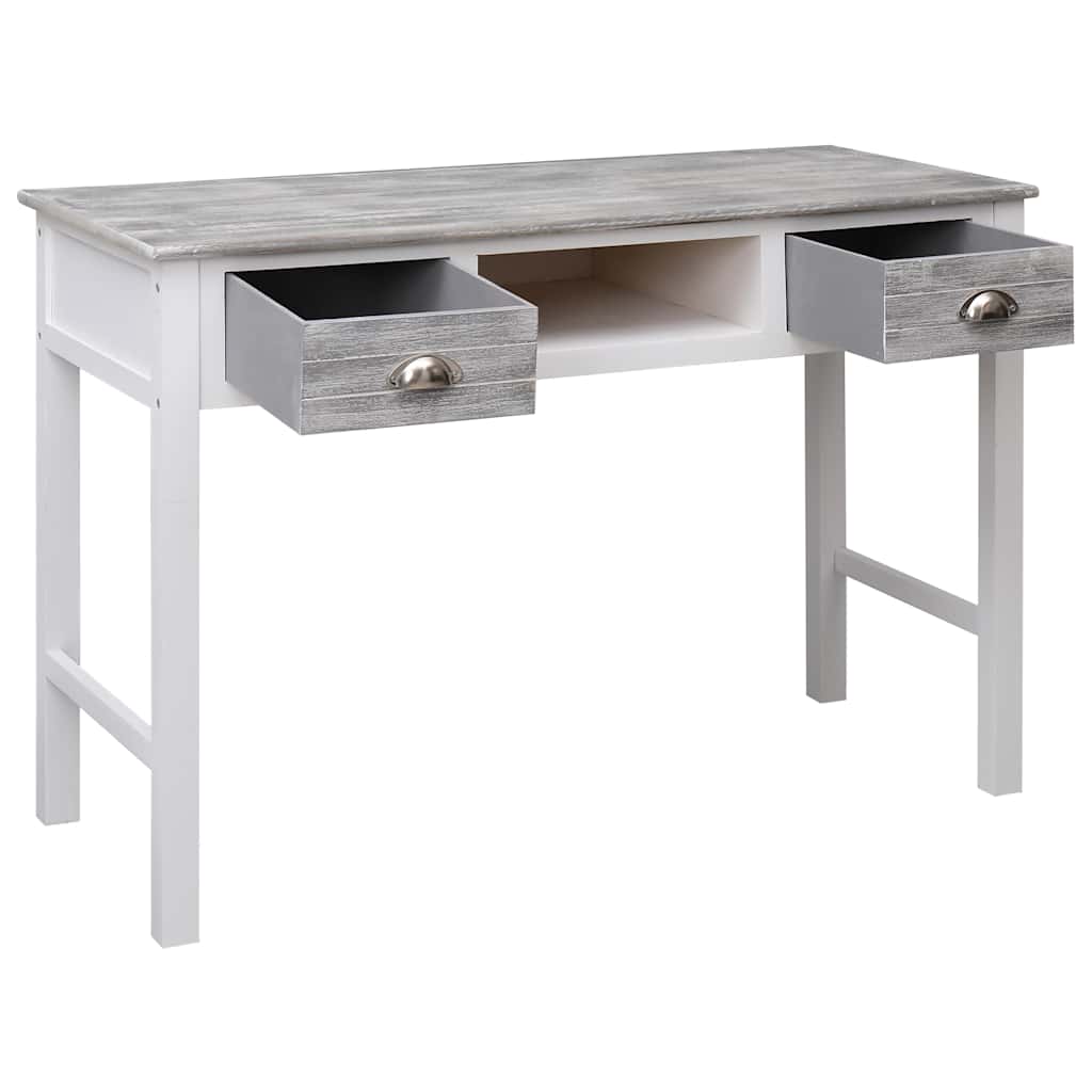 vidaXL Γραφείο Γκρι 110 x 45 x 76 εκ. Ξύλινο