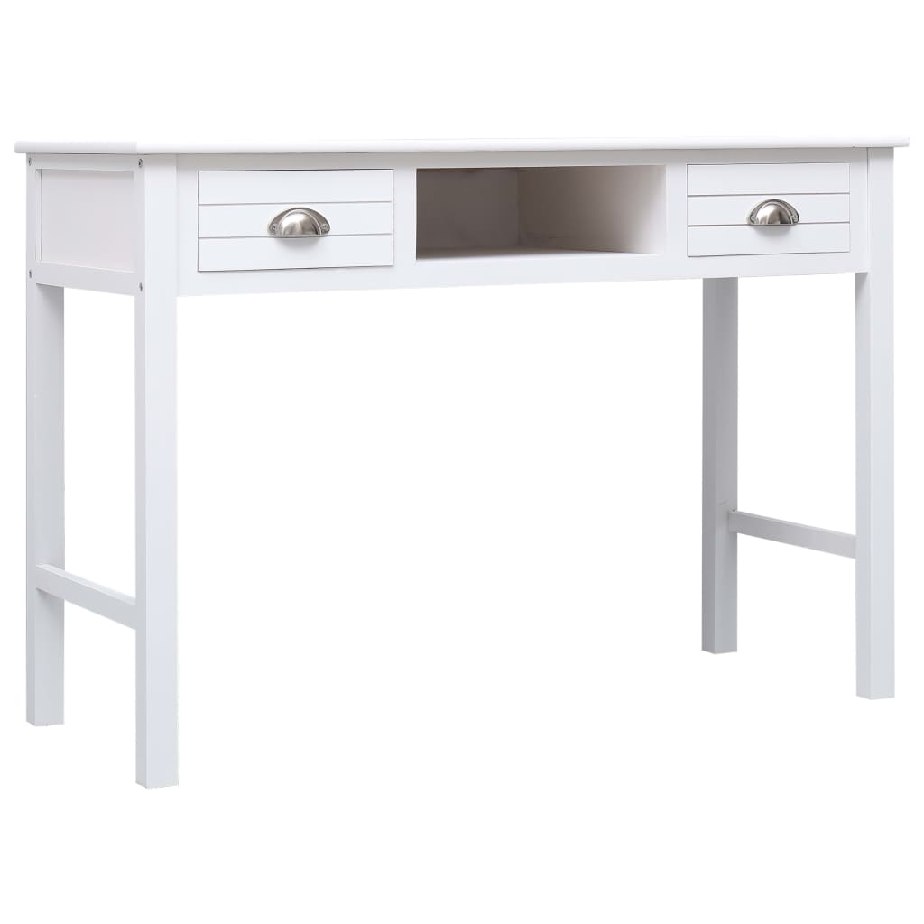vidaXL Γραφείο Λευκό 110 x 45 x 76 εκ. Ξύλινο