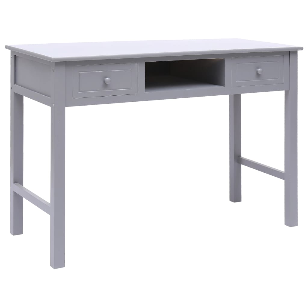 vidaXL Γραφείο Γκρι 110 x 45 x 76 εκ. Ξύλινο