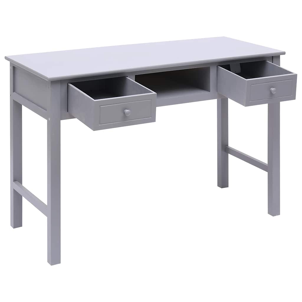vidaXL Γραφείο Γκρι 110 x 45 x 76 εκ. Ξύλινο