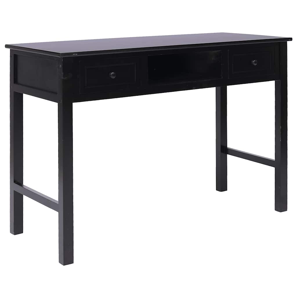 vidaXL Γραφείο Μαύρο 110 x 45 x 76 εκ. Ξύλινο