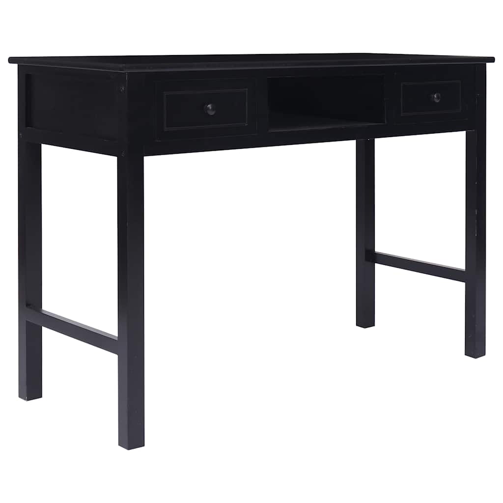 vidaXL Γραφείο Μαύρο 110 x 45 x 76 εκ. Ξύλινο