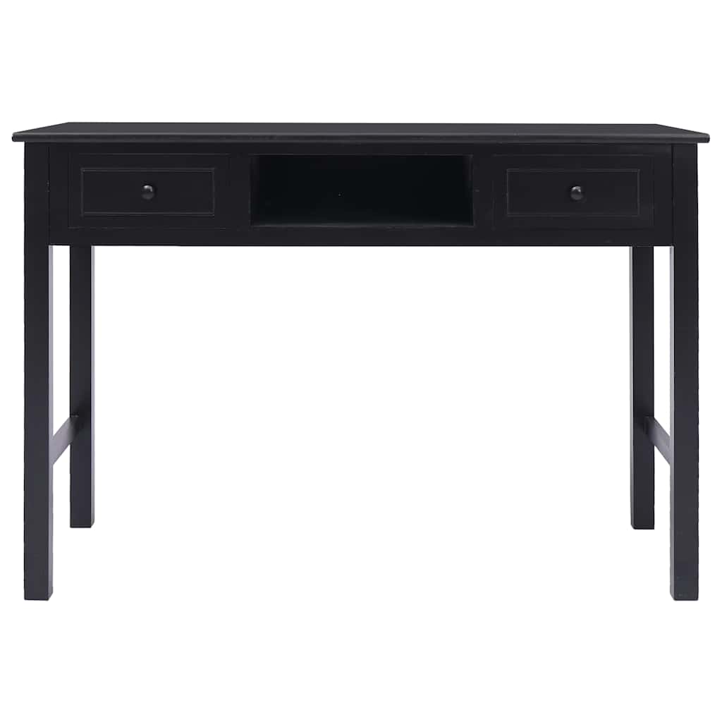 vidaXL Γραφείο Μαύρο 110 x 45 x 76 εκ. Ξύλινο