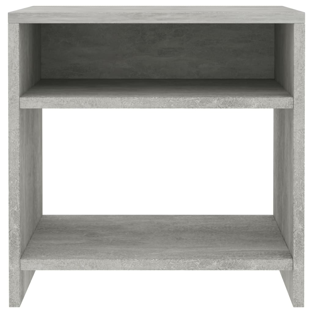 vidaXL Κομοδίνα 2 τεμ. Γκρι Σκυροδέματος 40x30x40 εκ. από Επεξ. Ξύλο
