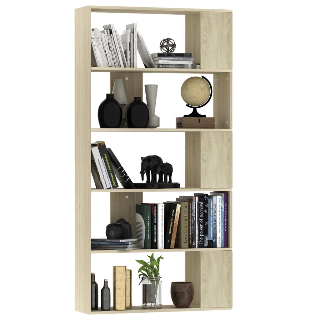 vidaXL Βιβλιοθήκη/Διαχωριστικό Sonoma Δρυς 80x24x159 εκ. Επεξ. Ξύλο