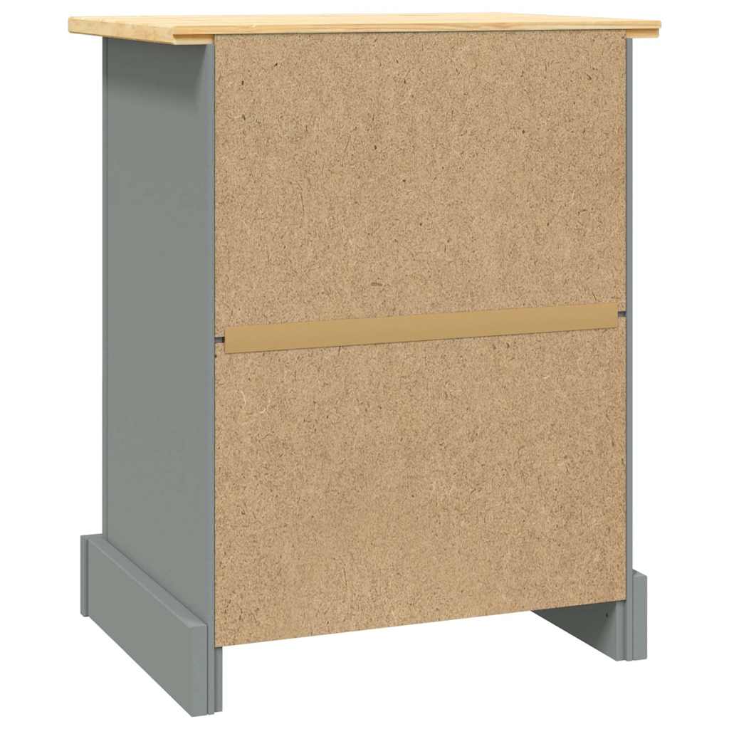 vidaXL Κομοδίνο Μεξικάνικο Στιλ Corona Γκρι 53 x 39 x 67εκ Ξύλο Πεύκου