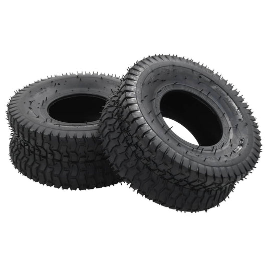 vidaXL Λάστιχα & Σαμπρέλες για Καρότσι 4 τεμ. 15x6.00-6 4PR Καουτσούκ