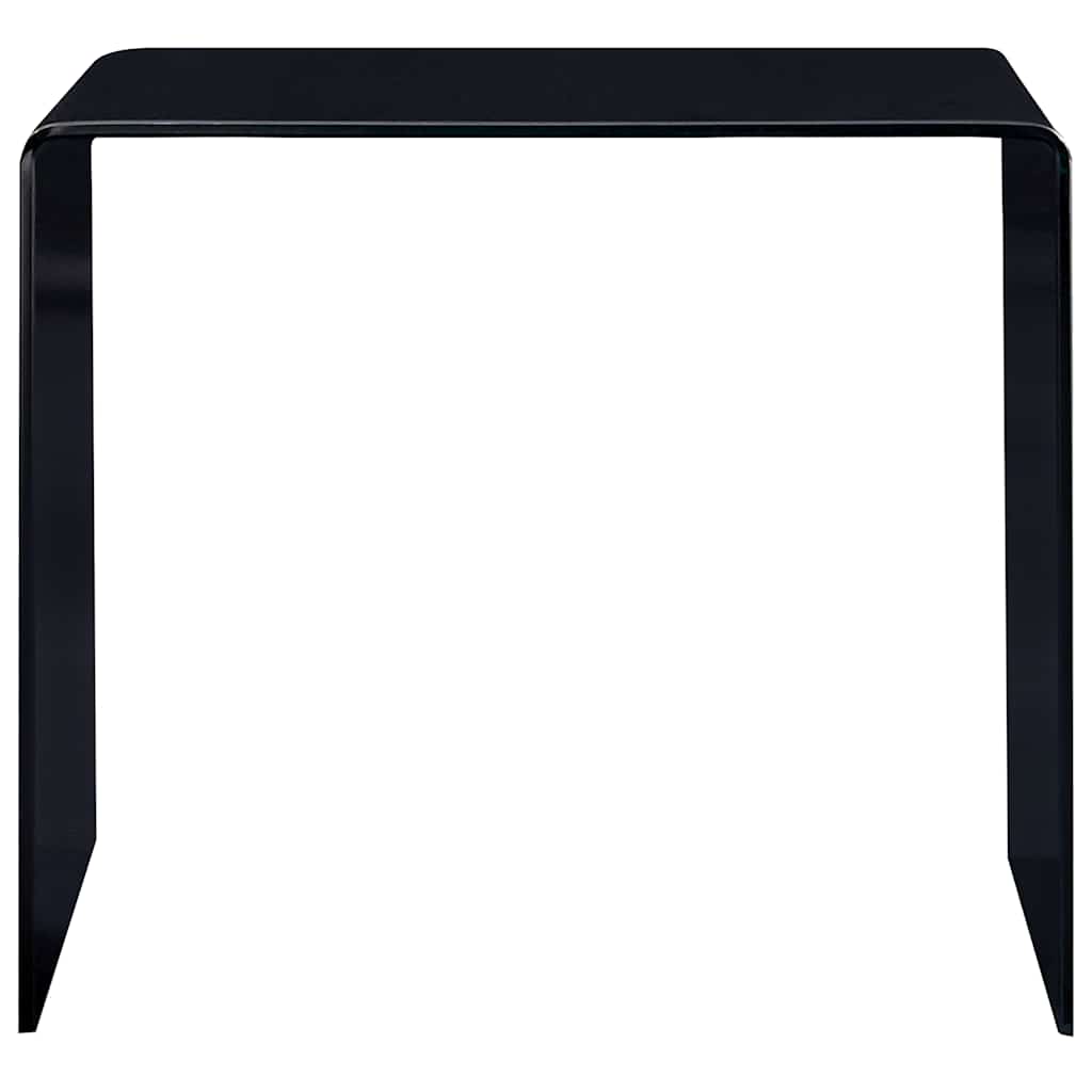 vidaXL Τραπεζάκι Σαλονιού Μαύρο 50 x 50 x 45 εκ. από Ψημένο Γυαλί
