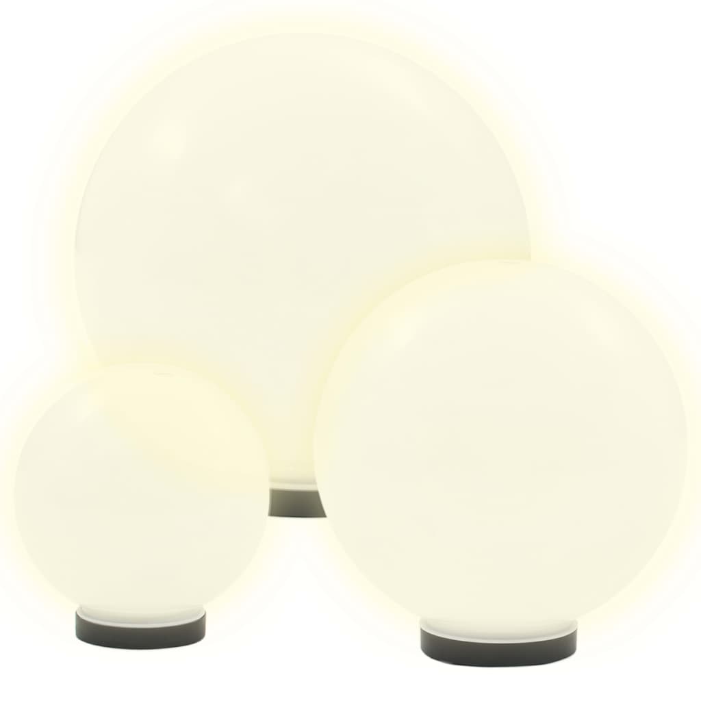 vidaXL Φωτιστικά Μπάλα LED 6 τεμ Σφαιρικά 20/30/40 εκ. Ακρυλικά (PMMA)