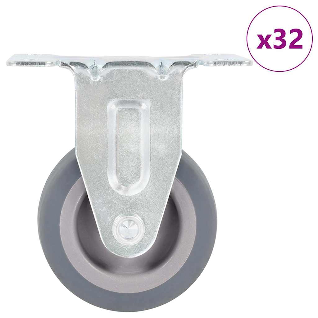 vidaXL 32 τεμάχια Σταθερές Ρόδες 50 χιλ.