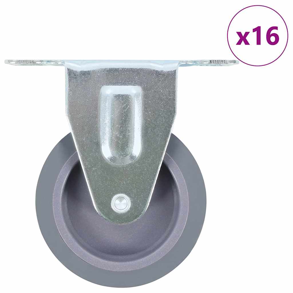 vidaXL Ρόδες Σταθερές 16 τεμ. 75 χιλ.